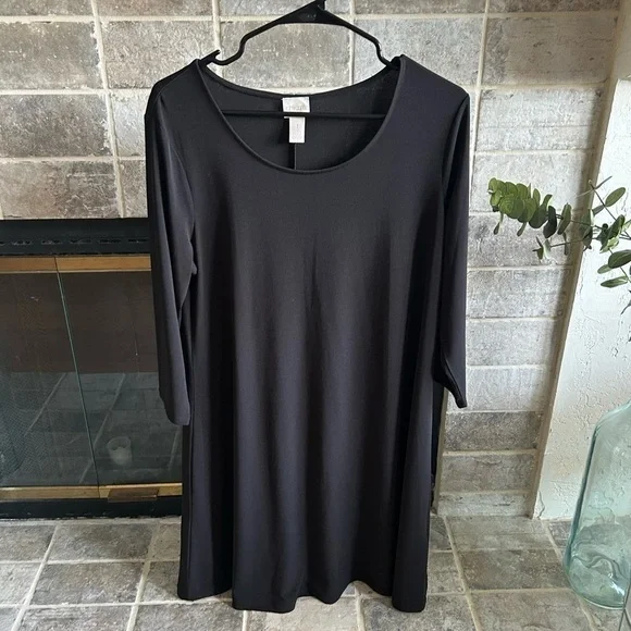 Chico's Medium Black Dress - Picture 1 of 3